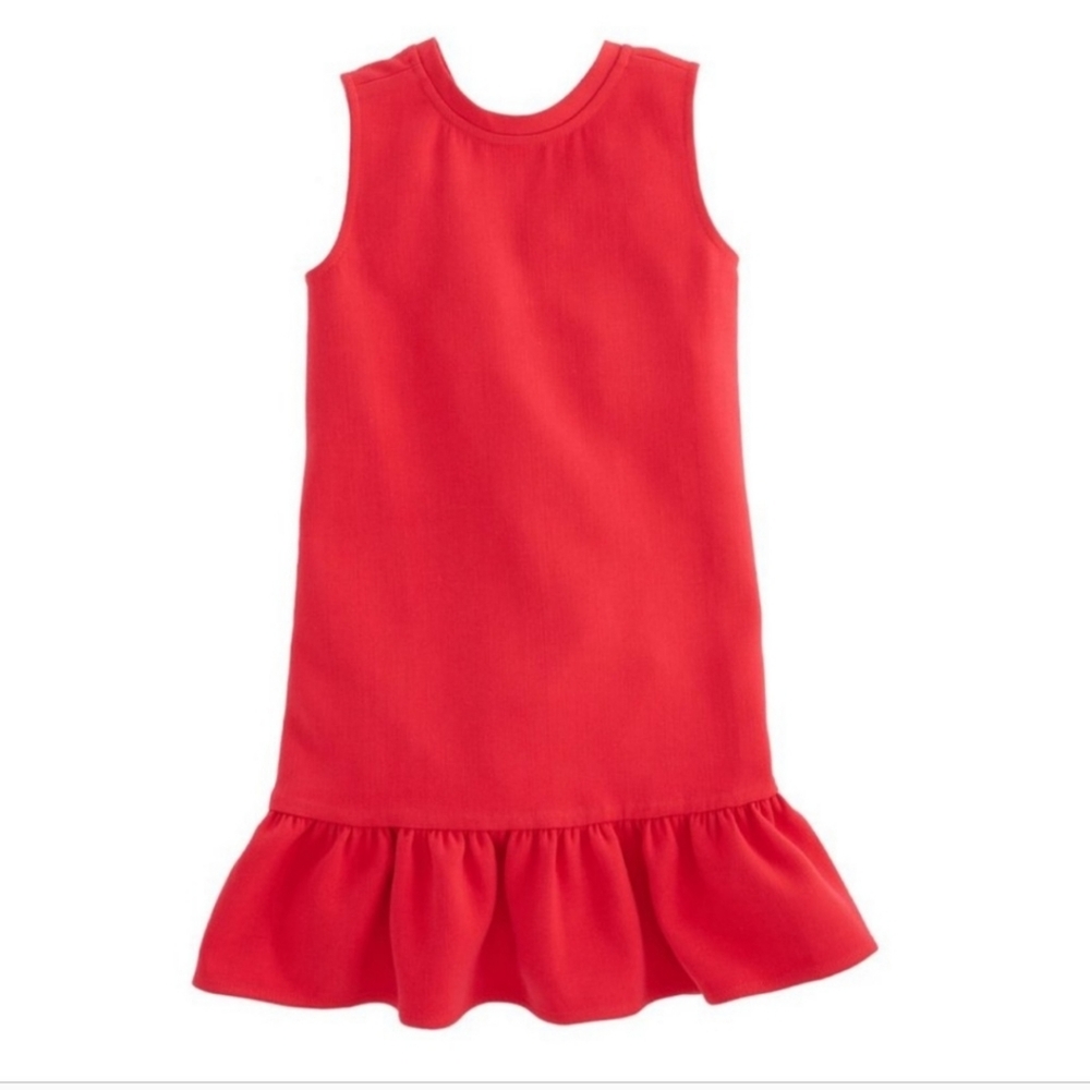 Vineyard Vines Girls  Drop Waist Pointe‎ Dress in Red Velvet Size XL  (16)